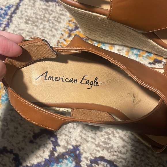 American Eagle Women’s Brown Platform Wedge Sandals | Size 8 - Picture 8 of 12